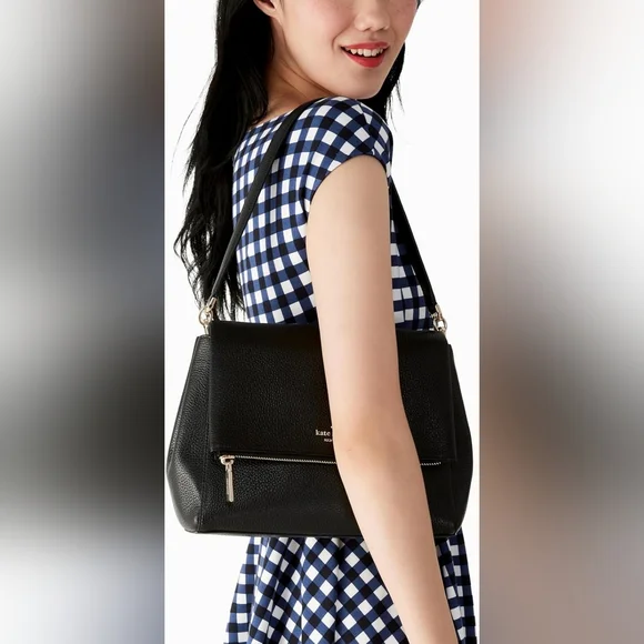 Kate Spade Black Leather Shoulder Bag - Picture 3 of 5